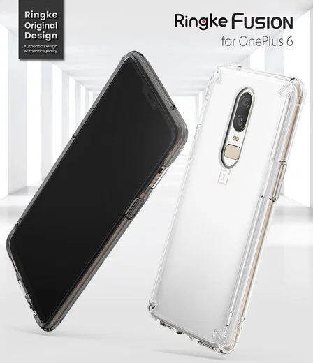 Ringke OnePlus 6 Fusion Hoesje Smoke Black afbeelding 2