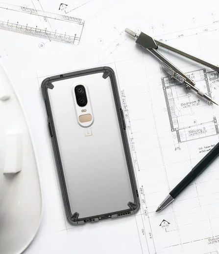 Ringke OnePlus 6 Fusion Hoesje Smoke Black afbeelding 7