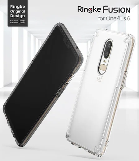OnePlus 6 Ringke Fusion Hoesje Transparant afbeelding 2
