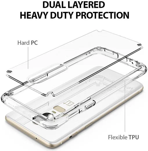 OnePlus 6 Ringke Fusion Hoesje Transparant afbeelding 3