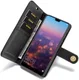 Huawei P20 Pro Echt Leren Portemonnee Hoesje Zwart afbeelding 1