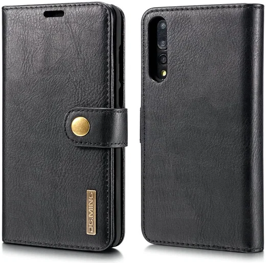 Huawei P20 Pro Echt Leren Portemonnee Hoesje Zwart afbeelding 7
