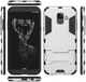 Samsung Galaxy A6 Plus Hybride Stand Hoesje Zilver afbeelding 3