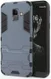 Samsung Galaxy A6 Plus Hybride Stand Hoesje Blauw afbeelding 1