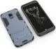 Samsung Galaxy A6 Plus Hybride Stand Hoesje Blauw afbeelding 5
