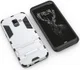 Samsung Galaxy A6 Hybride Stand Hoesje Zilver afbeelding 3