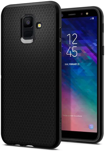 Spigen Liquid Air Samsung Galaxy A6 Zwart afbeelding 1