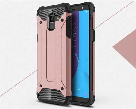 Samsung Galaxy J6 (2018) Hybride Hoesje Rose Gold afbeelding 12