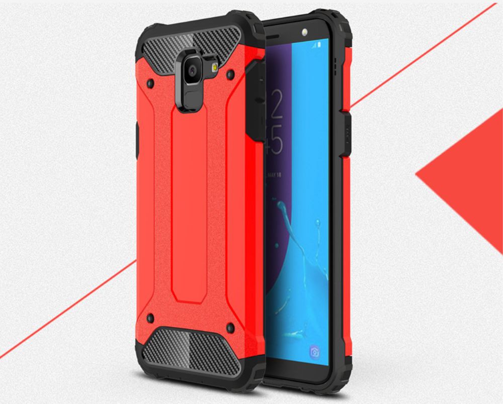 Samsung Galaxy J6 (2018) Hybride Hoesje Rood afbeelding 12