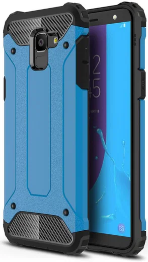 Samsung Galaxy J6 (2018) Hybride Hoesje Blauw afbeelding 1