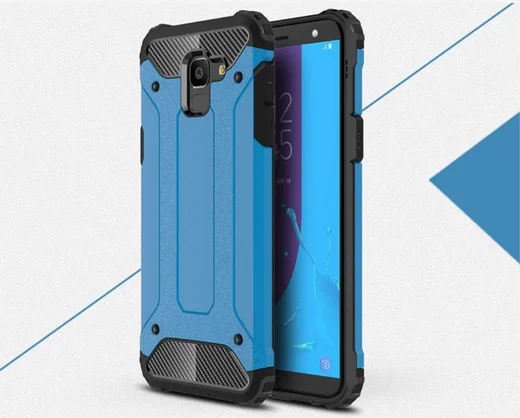 Samsung Galaxy J6 (2018) Hybride Hoesje Blauw afbeelding 12