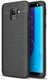 Samsung Galaxy J6 (2018) Kunstleren Coating TPU Hoesje Black afbeelding 1