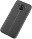 Samsung Galaxy J6 (2018) Kunstleren Coating TPU Hoesje Black afbeelding 6
