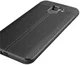 Samsung Galaxy J6 (2018) Kunstleren Coating TPU Hoesje Black afbeelding 8