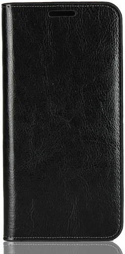 Nokia 7 Plus Echt Leren Book Case Hoesje Zwart afbeelding 2