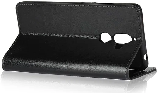 Nokia 7 Plus Echt Leren Book Case Hoesje Zwart afbeelding 10