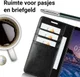 Nokia 7 Plus Echt Leren Book Case Hoesje Zwart afbeelding 3