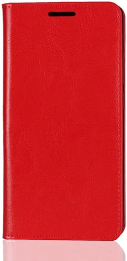 Nokia 7 Plus Echt Leren Book Case Hoesje Rood afbeelding 2