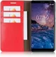 Nokia 7 Plus Echt Leren Book Case Hoesje Rood afbeelding 1