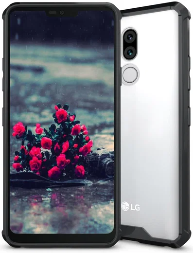 LG G7 Hoesje Armor Backcover Zwart afbeelding 2