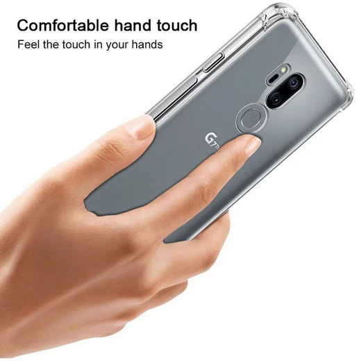 IMAK LG G7 ThinQ Hoesje Flexibel TPU met Screenprotector Transparant afbeelding 7