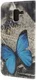 Samsung Galaxy J6 (2018) Portemonnee Hoesje Blauwe Vlinder afbeelding 6