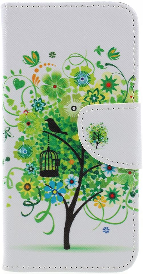 Samsung Galaxy J6 (2018) Portemonnee Hoesje Boom afbeelding 1