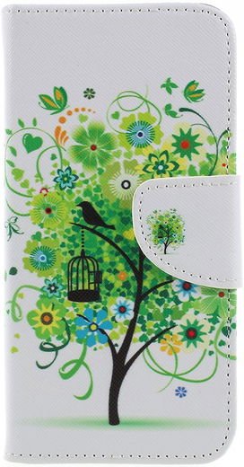 Samsung Galaxy J6 (2018) Portemonnee Hoesje Boom afbeelding 1