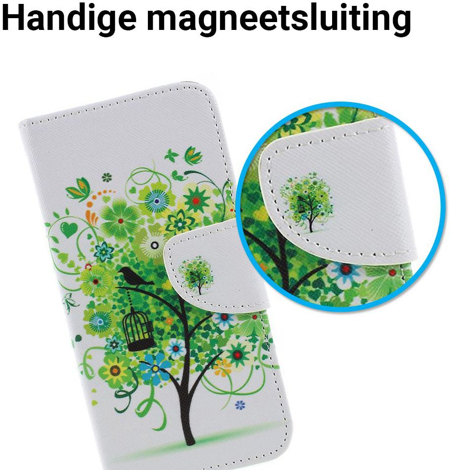 Samsung Galaxy J6 (2018) Portemonnee Hoesje Boom afbeelding 2