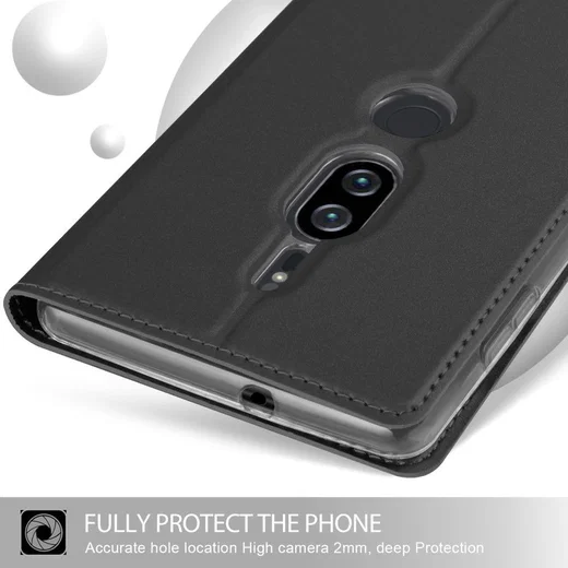 Sony Xperia XZ2 Premium Book Cover Zwart afbeelding 6