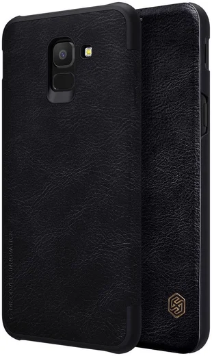 Nillkin Qin Series Flip Hoesje Samsung Galaxy J6 (2018) Zwart afbeelding 7