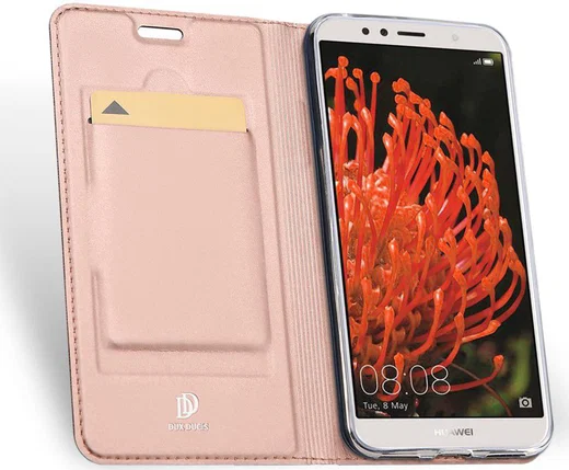 Dux Ducis Book Case Honor 7A / Huawei Y6 (2018) Hoesje Roze Goud afbeelding 2