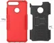Huawei Y6 (2018) Hybride Hoesje met Kickstand Rood afbeelding 3