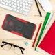 Huawei Y6 (2018) Hybride Hoesje met Kickstand Rood afbeelding 4