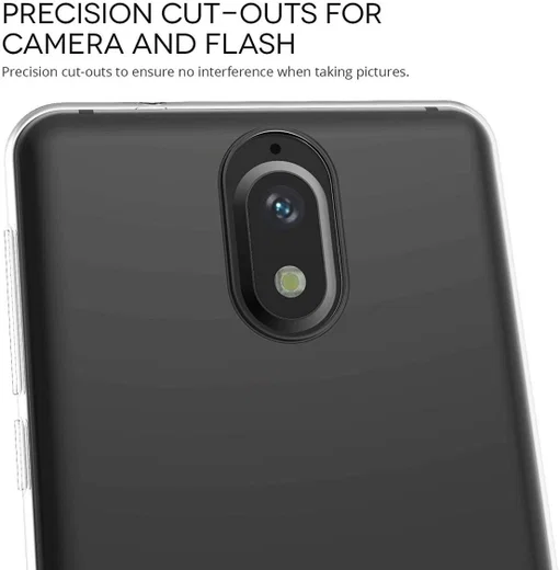 Nokia 3.1 Hoesje Dun TPU Transparant afbeelding 4
