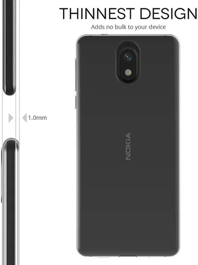 Nokia 3.1 Hoesje Dun TPU Transparant afbeelding 5