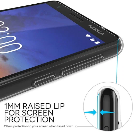 Nokia 3.1 Hoesje Dun TPU Transparant afbeelding 6