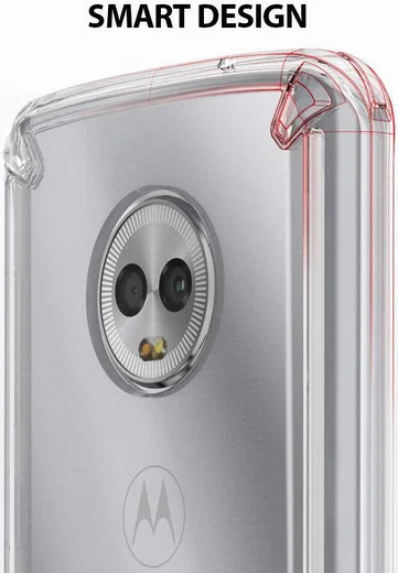 Ringke Fusion Motorola Moto G6 Hoesje Doorzichtig Clear afbeelding 3