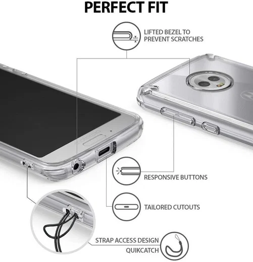 Ringke Fusion Motorola Moto G6 Hoesje Doorzichtig Clear afbeelding 7
