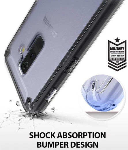 Ringke Fusion Galaxy A6 Plus (2018) Hoesje Doorzichtig Zwart afbeelding 7