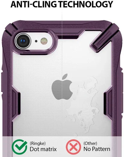 Ringke Fusion X Apple iPhone 7 / 8 Hoesje Doorzichtig Paars afbeelding 8