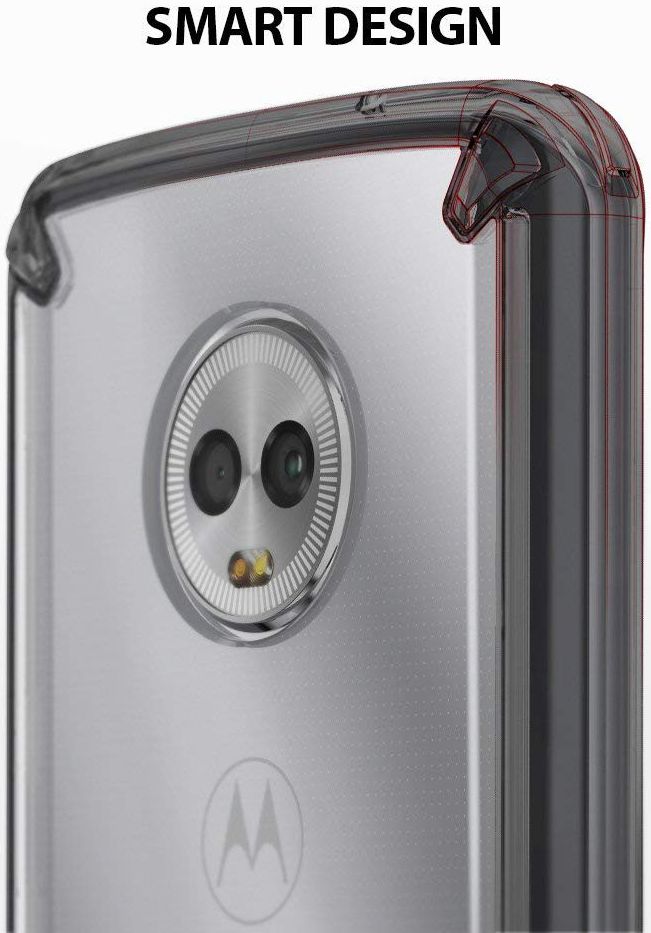 Ringke Fusion Motorola Moto G6 Hoesje Doorzichtig Zwart afbeelding 3