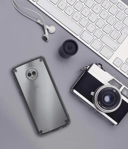 Ringke Fusion Motorola Moto G6 Hoesje Doorzichtig Zwart afbeelding 5