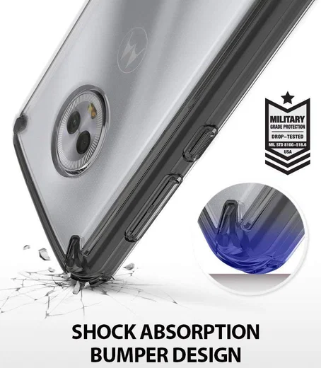 Ringke Fusion Motorola Moto G6 Hoesje Doorzichtig Zwart afbeelding 6