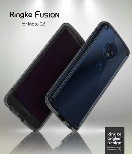 Ringke Fusion Motorola Moto G6 Hoesje Doorzichtig Zwart afbeelding 8