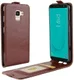 Samsung Galaxy J6 (2018) Verticaal Flip Hoesje Bruin afbeelding 1