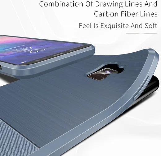 Dux Ducis Mojo Geborsteld TPU Hoesje Samsung Galaxy A6 Blauw afbeelding 6