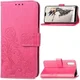 Huawei P20 Pro Portemonnee Hoesje met Bloem Print Roze afbeelding 16