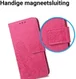 Huawei P20 Pro Portemonnee Hoesje met Bloem Print Roze afbeelding 4
