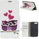 Huawei Y6 (2018) Portemonnee Hoesje met Uilen Print afbeelding 6
